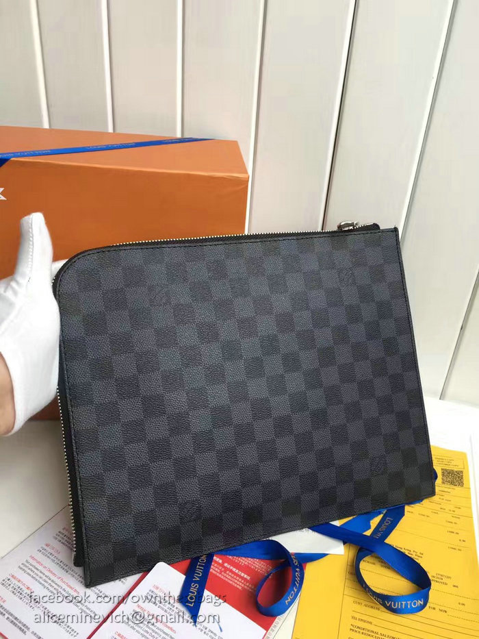 Louis Vuitton Damier Graphite Canvas Pochette Jour GM N41685