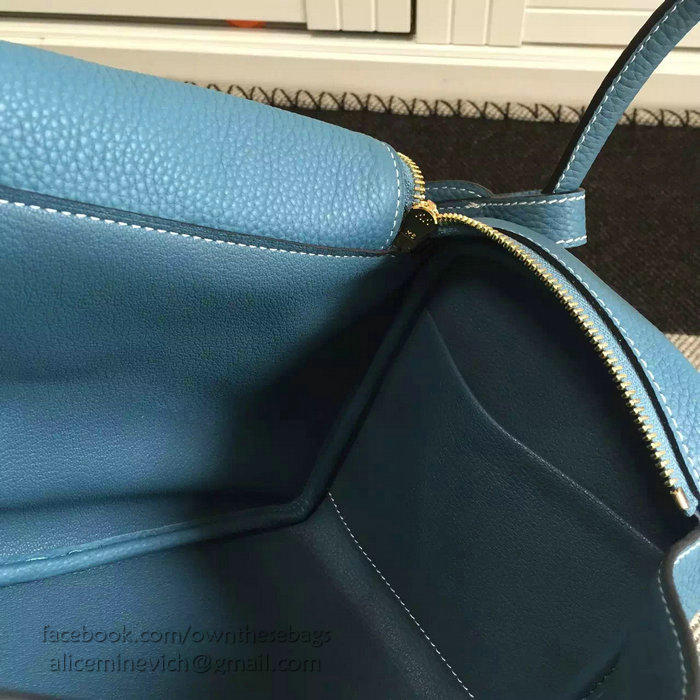Hermes Lindy 26 Bag Blue Togo Calfskin Leather HLD2630