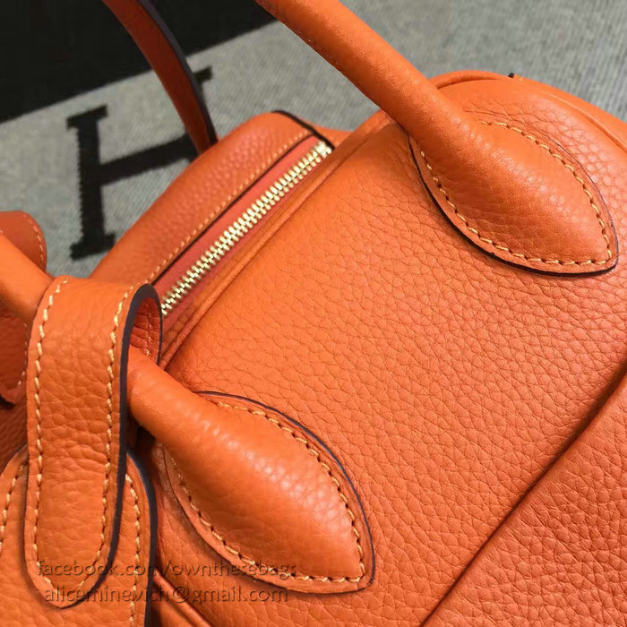 Hermes Lindy 26 Bag Orange Togo Calfskin Leather HLD2630