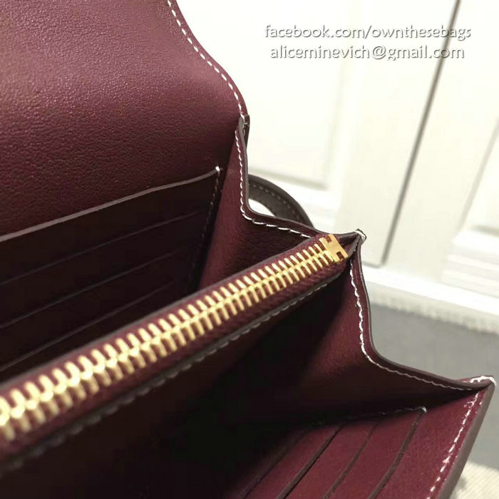 Hermes Kelly Clutch Bag in Fuchsia Swift Leather HK1210
