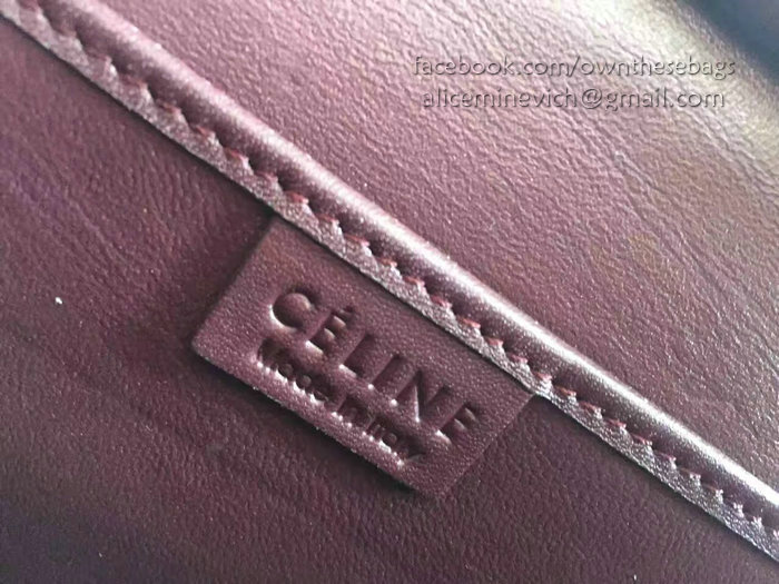 Celine Micro Luggage Burgundy Original Leather CL112540