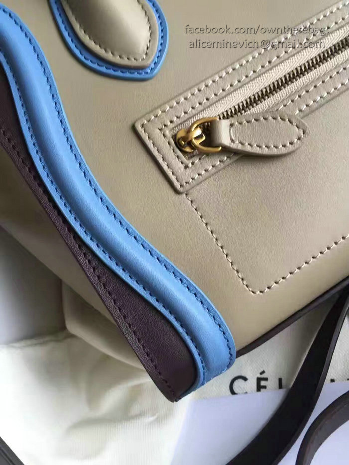 Celine Nano Luggage Apricot Original Leather CL112510
