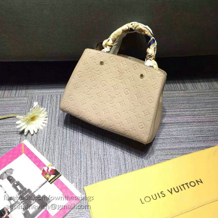 Louis Vuitton Monogram Empreinte Montaigne BB Dune M41053