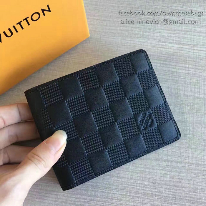 Louis Vuitton Damier Infini Leather Multiple Wallet Onyx N63124