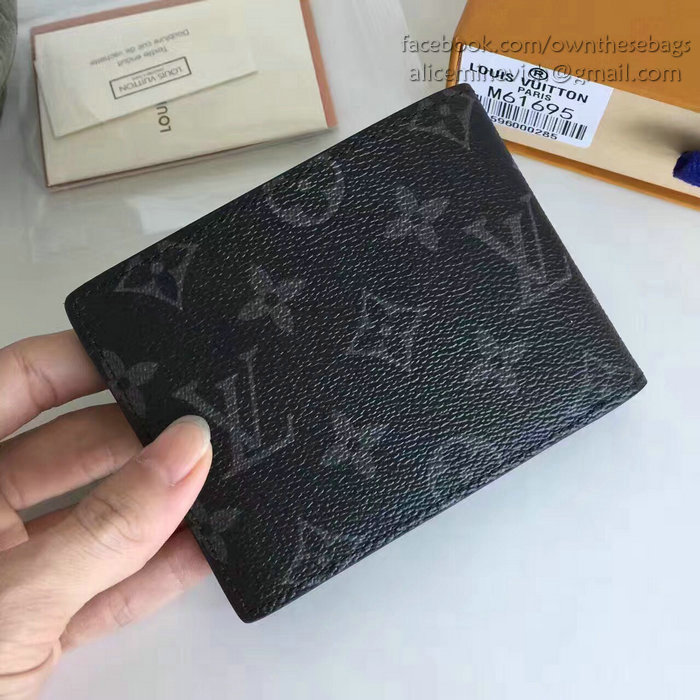 Louis Vuitton M63025 Kim Jones Monogram eclipse split multiple wallet -  Louis Vuitton