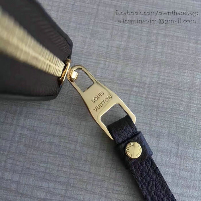 Louis Vuitton Monogram Empreinte Zippy Coin Purse Noir M60067