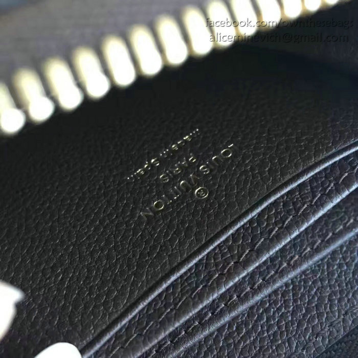 Louis Vuitton Monogram Empreinte Zippy Coin Purse Noir M60067