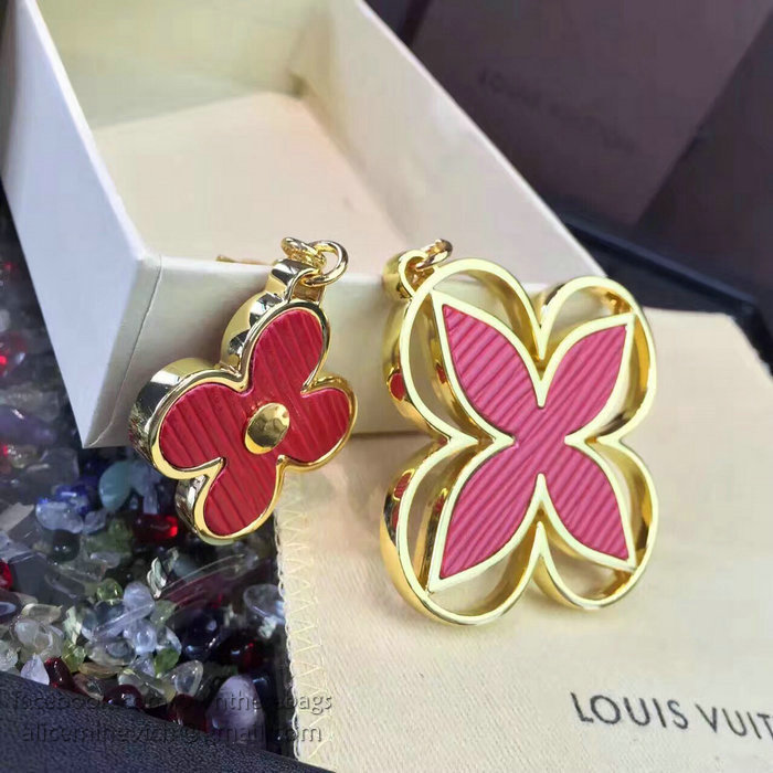 Louis Vuitton Bag Charm Rimi Key Holder Red&Gold M61013