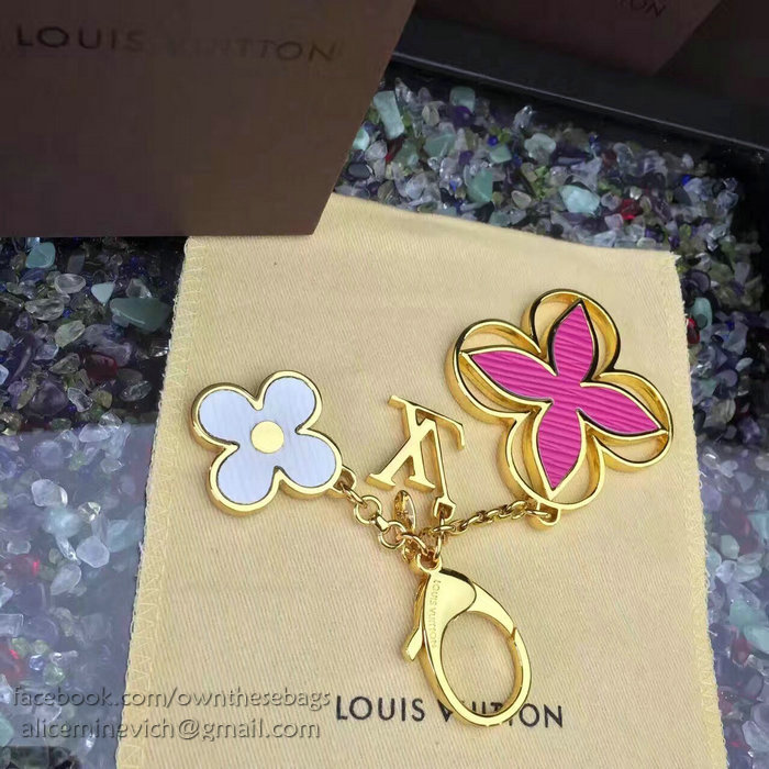 Louis Vuitton Bag Charm Rimi Key Holder Rose&Gold M61013