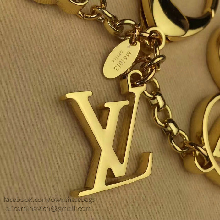 Louis Vuitton Bag Charm Rimi Key Holder Rose&Gold M61013