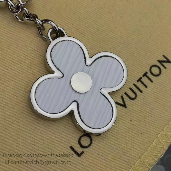Louis Vuitton Bag Charm Rimi Key Holder White&Silver M61013