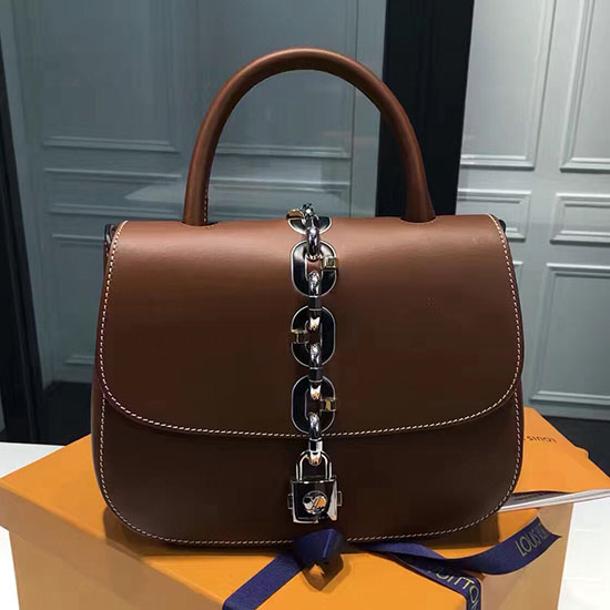 Louis Vuitton Calfskin Chain It Bag Camel PM M54619