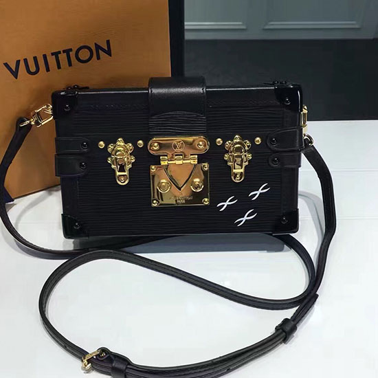 Louis Vuitton Epi Leather Petite Malle Noir M42562