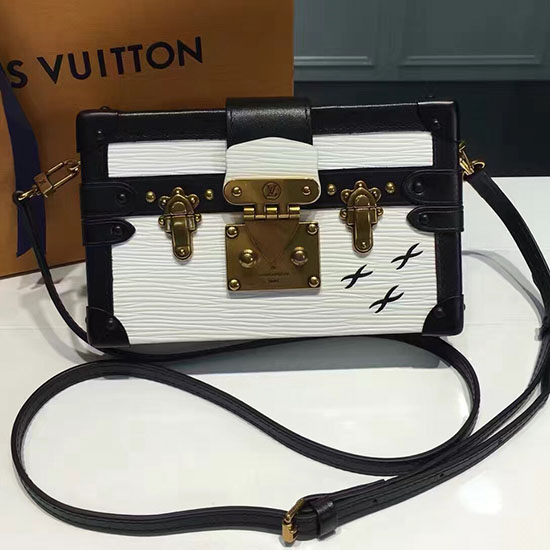 Louis Vuitton Epi Leather Petite Malle White M42562