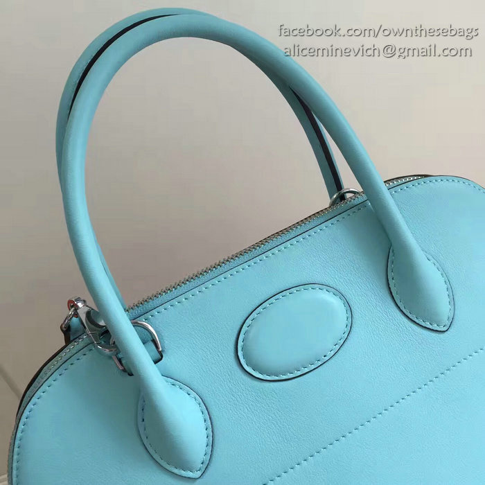 Hermes Bolide 27 Bag in Light Blue Swift Leather HB2701
