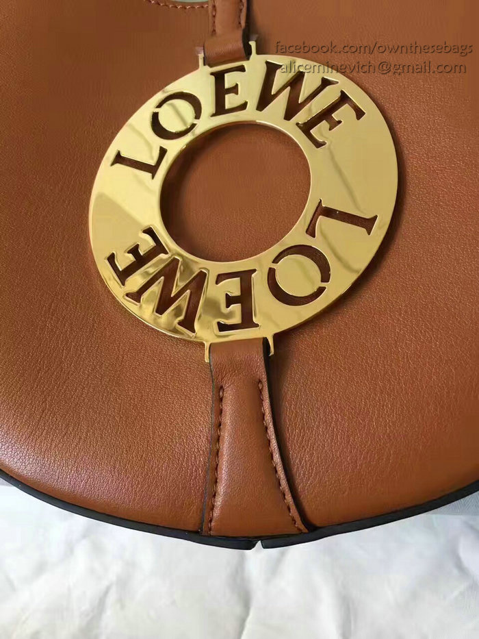 Loewe Joyce Leather Shoulder Bag Brown 290350