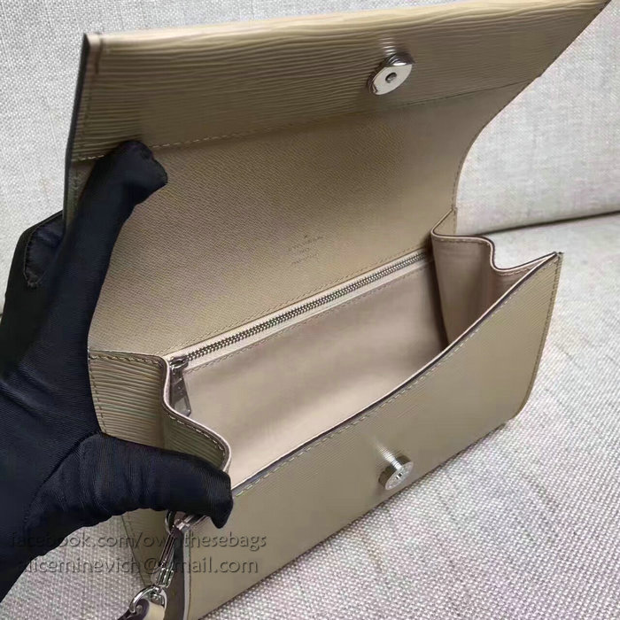 Louis Vuitton Epi Leather Clery Pochette Beige M54537