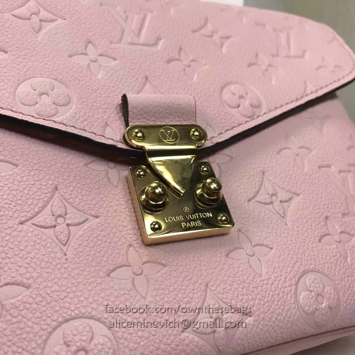 Louis Vuitton Monogram Empreinte Pochette Metis Pink M44018