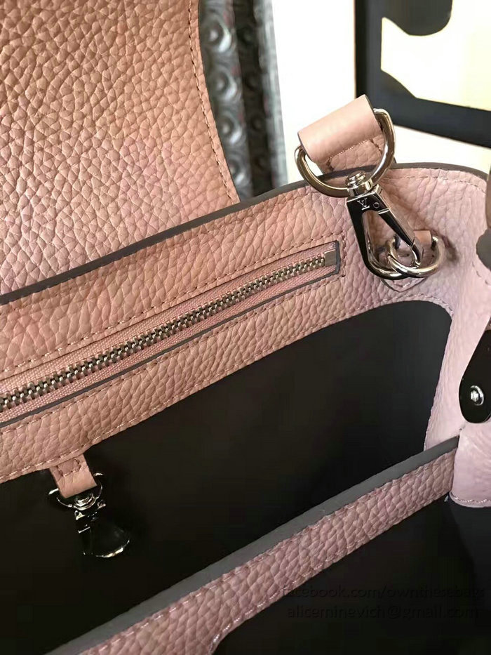 Louis Vuitton Taurillon Leather Capucines PM Pink N92800