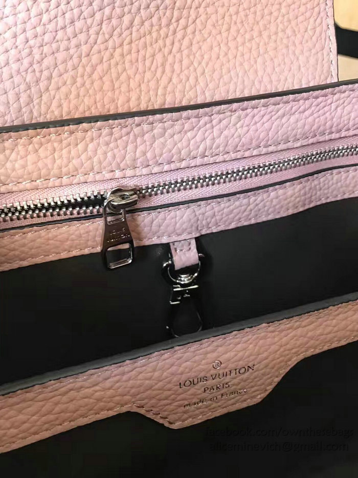 Louis Vuitton Taurillon Leather Capucines PM Pink M42237