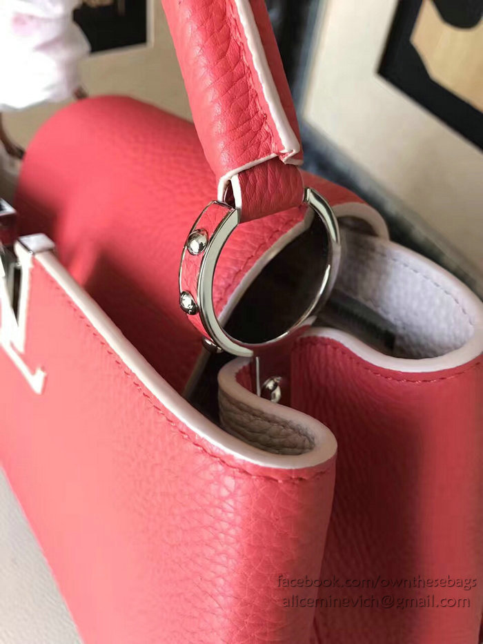 Louis Vuitton Taurillon Leather Capucines PM Red M4223