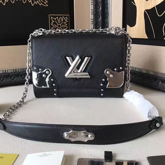Louis Vuitton Epi Leather Twist MM Black M42364