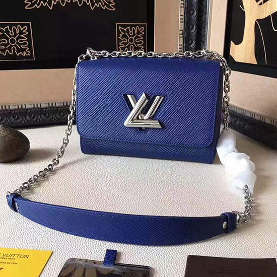 Louis Vuitton Epi Leather Twist MM Dark Blue M50280