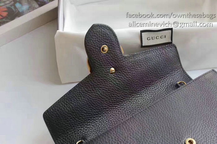 Gucci GG Marmont Leather Mini Chain Bag Black 401232