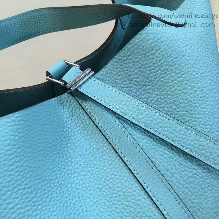 Hermes Picotin Lock 22 Tote Bag Togo Leather Skyblue H210401