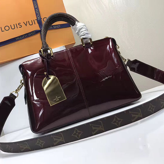 Louis Vuitton Patent Leather Tote Miroir Amarante M54639