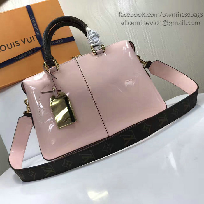 Tote miroir cloth handbag Louis Vuitton Burgundy in Cloth - 9417158