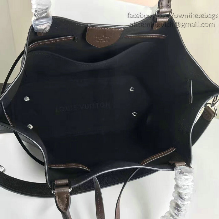 Louis Vuitton Mahina Leather Girolata Black M54401
