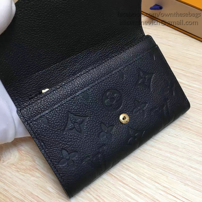 Louis Vuitton Monogram Empreinte Wallet Black M60541