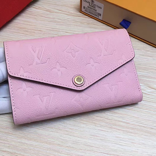 Louis Vuitton Monogram Empreinte Wallet Pink M60541