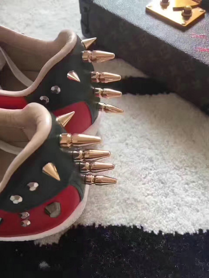 Gucci Ace Studded Leather Low-top Sneaker Red 431908