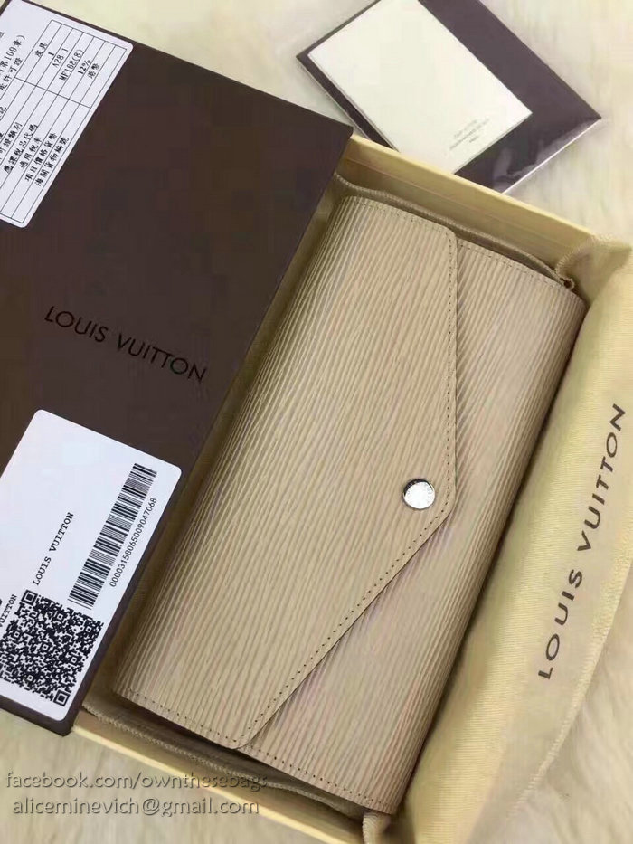 Louis Vuitton Epi Leather Sarah Wallet Beige M60724