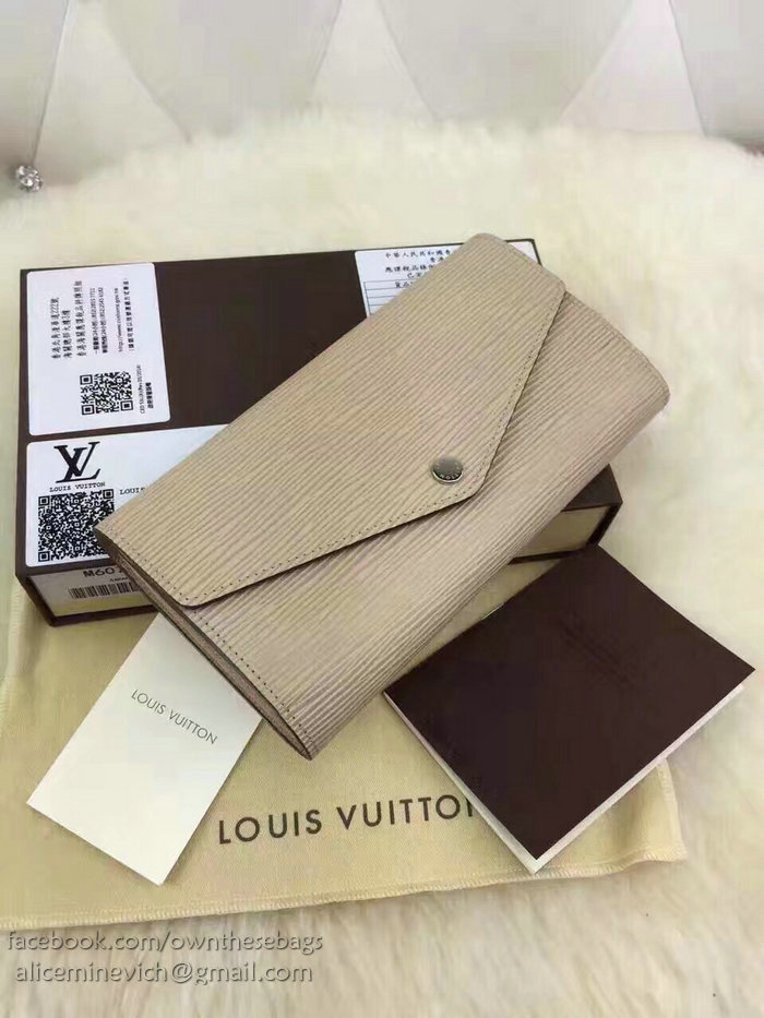 Louis Vuitton Epi Leather Sarah Wallet Beige M60724