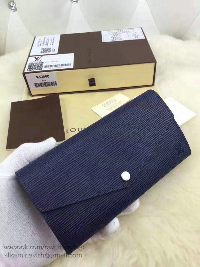 Louis Vuitton Epi Leather Sarah Wallet Blue M60724