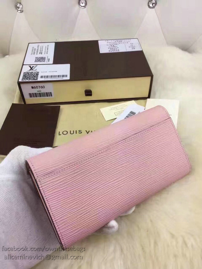 Louis Vuitton Epi Leather Sarah Wallet Pink M60724