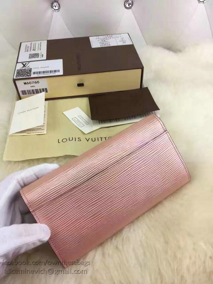 Louis Vuitton Epi Leather Sarah Wallet Rose M60724
