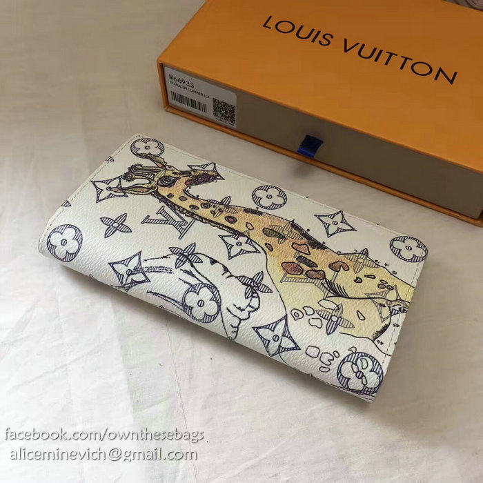 Louis Vuitton Monogram Canvas Brazza Wallet White M66933
