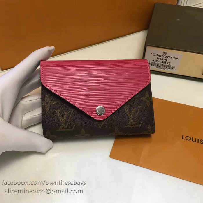 Louis Vuitton Monogram Canvas Wallet Rose M60494
