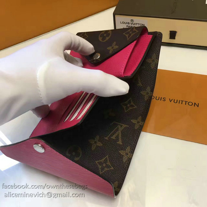 Louis Vuitton Monogram Canvas Wallet Rose M60494