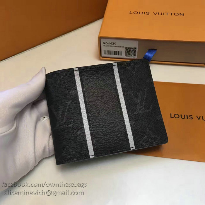 Louis Vuitton Monogram Eclipse Canvas Multiple Wallet M64439