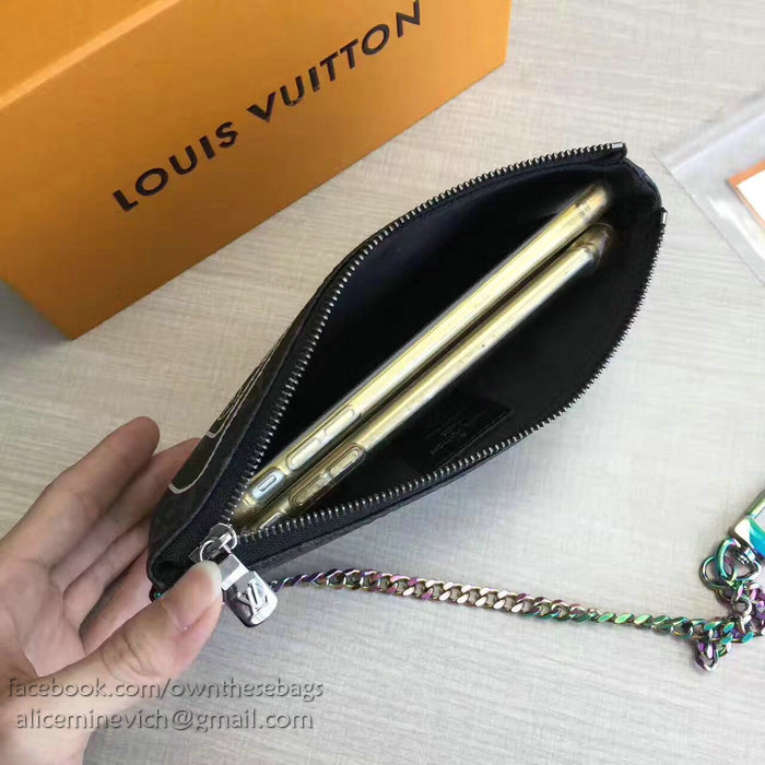 Louis Vuitton Monogram Eclipse Iphone 7 Pouch M64433