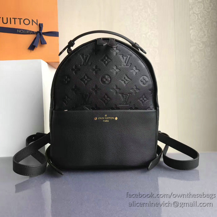 Louis Vuitton Monogram Empreinte Sorbonne Backpack Noir M44016