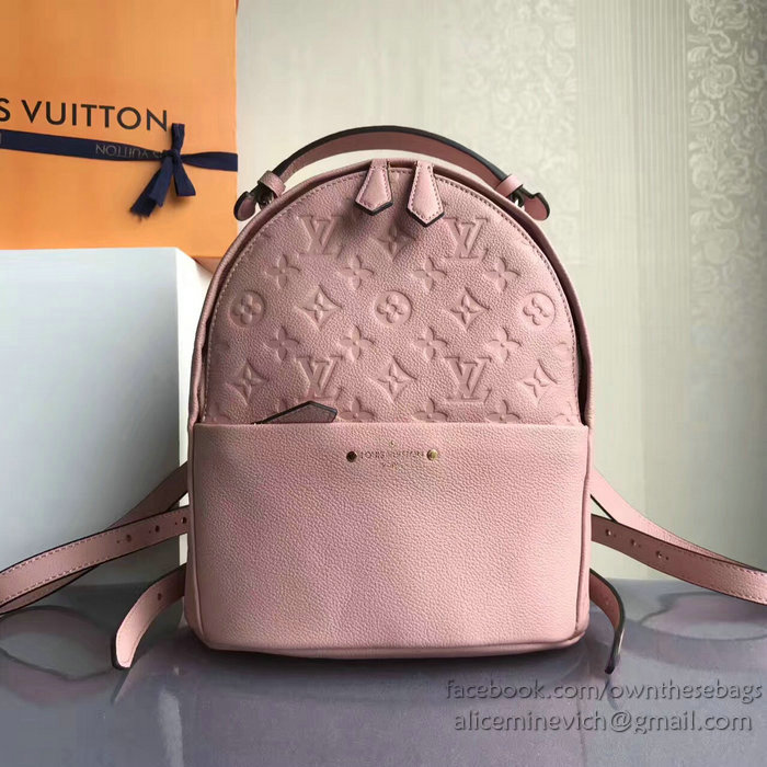 Louis Vuitton Monogram Empreinte Sorbonne Backpack Rose Poudre M44016