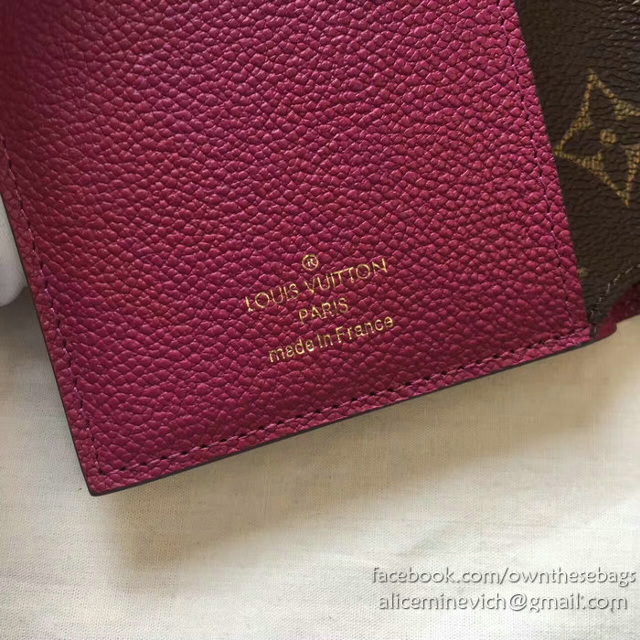 Louis Vuitton Pallas Compact Wallet Burgundy M64072