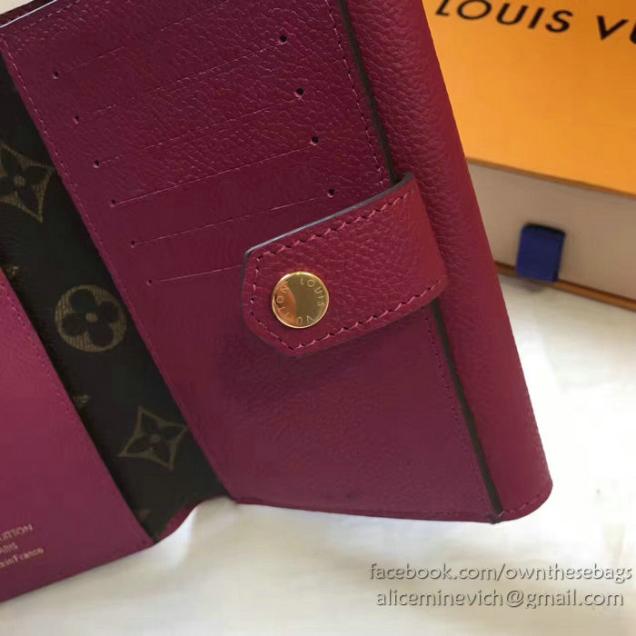 Louis Vuitton Pallas Compact Wallet Burgundy M64072