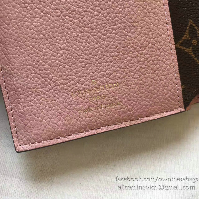 Louis Vuitton Pallas Compact Wallet Rose Ballerine M64072